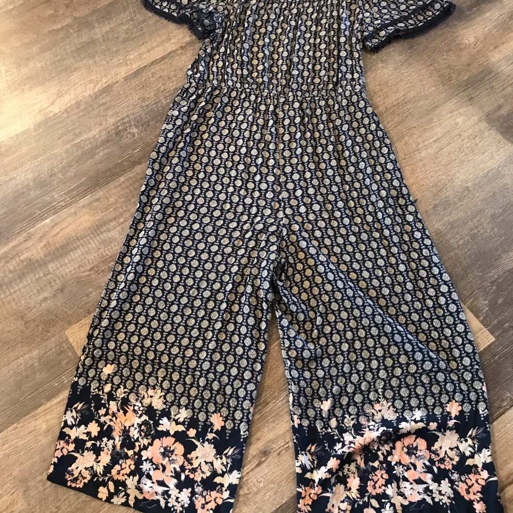 Palazzo pant strapless jumpsuit size Xl